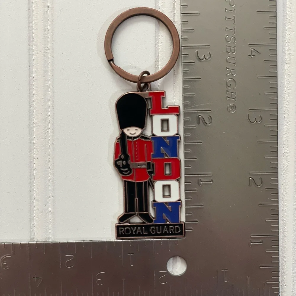 Metal London Royal Guard Keychain - Red, Black, Blue